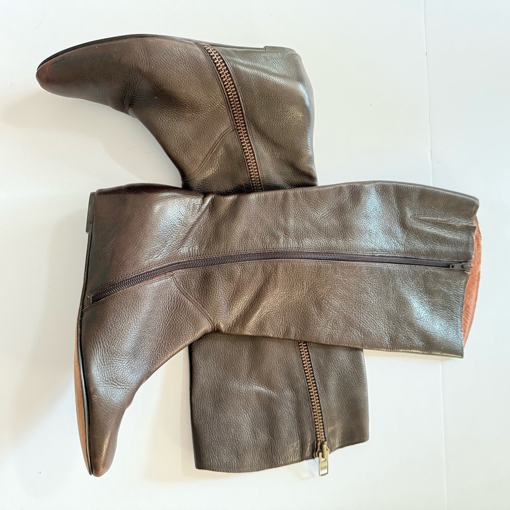 CORSO COMO brown leather knee‎ boots
